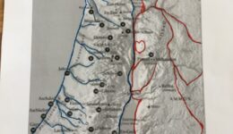 In der Landkarte Israels Braut und Bräutigam enkodiert