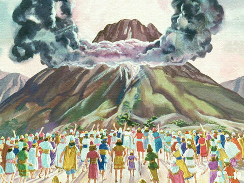 Der Berg Sinai an Schavuot