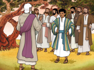 Joseph mit dem bunten Leibrock, wie er in Wajeschew beschrieben wird.